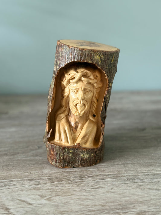 Jesus craved statue